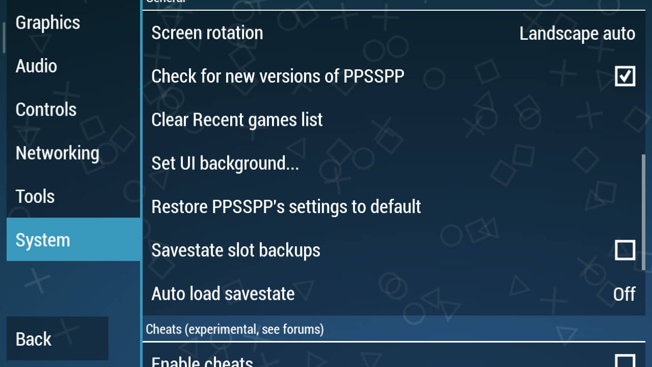 ppsspp gold emulator cheats