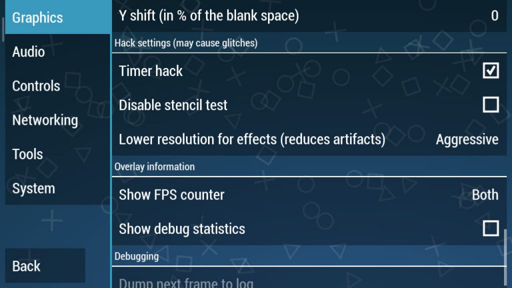 best settings for ppsspp