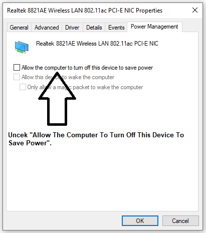 allow the computer to turn off this device