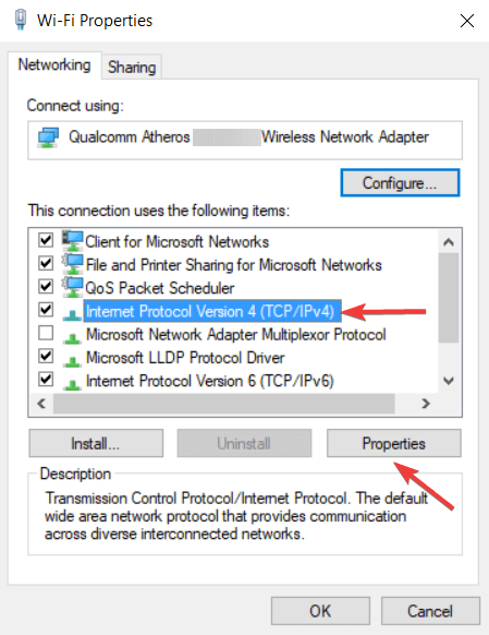 Internet Protocol Version 4 (TCP IPv4)