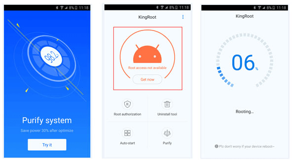 Step 4 Start Root Android with KingRoot