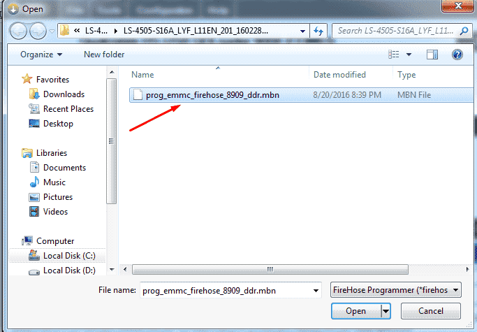 File Firmware mbn QFIL Flash