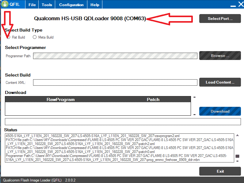 Qualcomm HS-USB QDLoader 9008