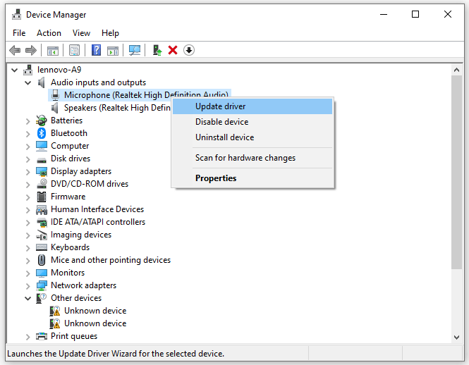 windows 10 microphone driver setup