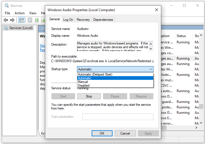 Window audio. Настройка входа аудио в виндовс. Ошибка 1075 Windows Audio. М аудио служба поддержки. Как определить работает ли виндовс аудио.