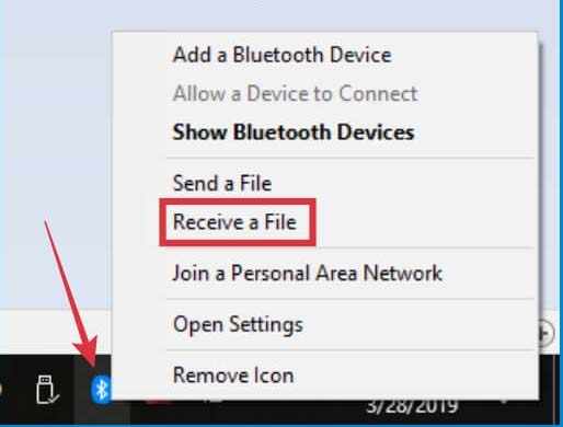 How To Send Files Via Bluetooth on Windows 10