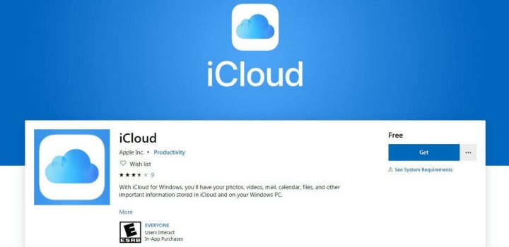 install icloud windows 10