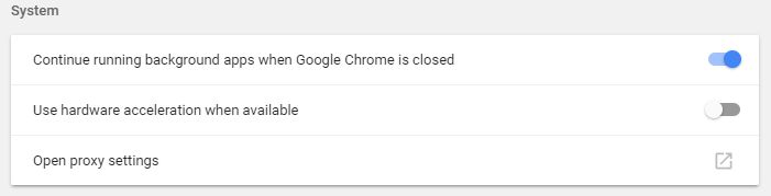 Disable Hardware Acceleration in Chrome