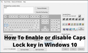 How To Enable Or Disable Caps Lock Key In Windows 10 PC 2023 - Technowizah