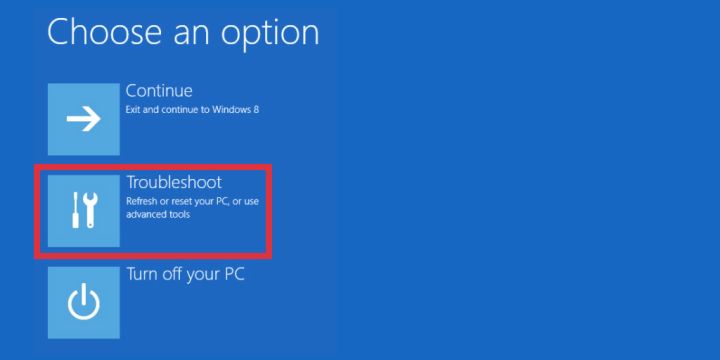 How to enter Safe mode in Windows 8