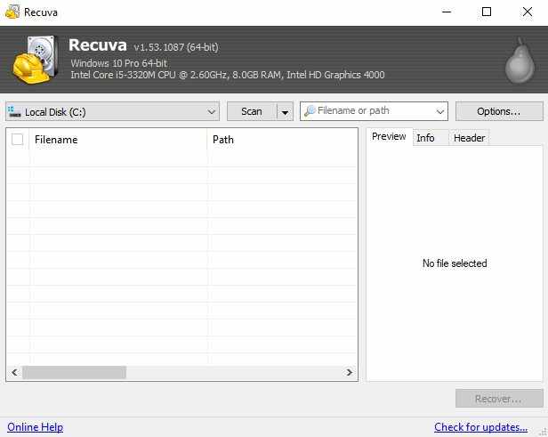 Open the application to start recovering deleted data