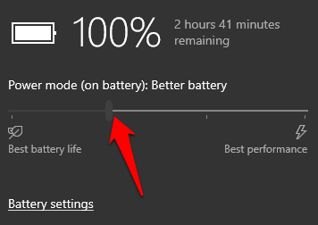 Adjust Power Settings