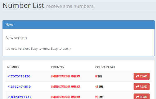 Here are some websites and applications for creating free fake numbers for verification