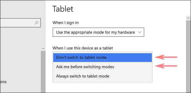 How Tablet Mode Works in Windows 10