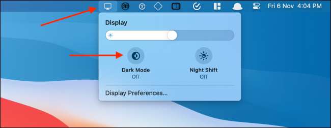 How to Enable Dark Mode Switch Mac in Menu Bar