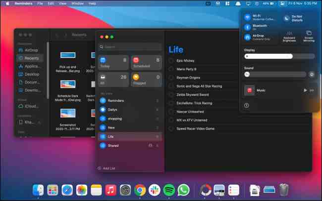 How to Enable Mac Dark Mode from Control Center