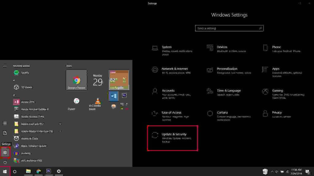 resetting windows 10 to factory settings