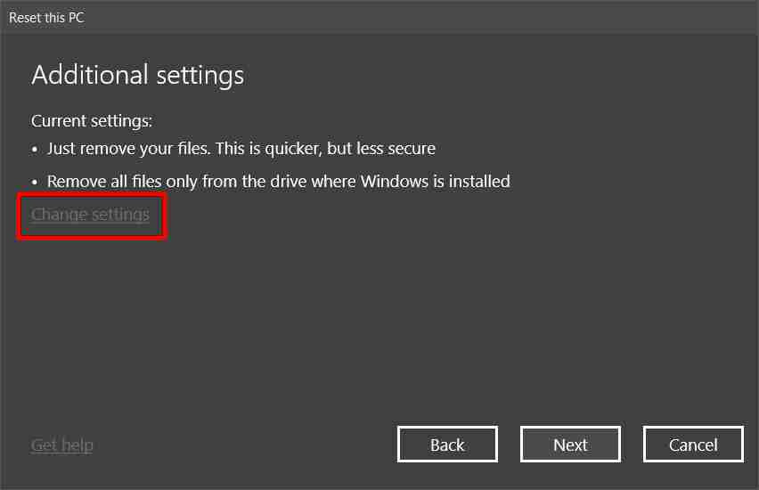 How to Factory Reset Windows 10 Through Settings