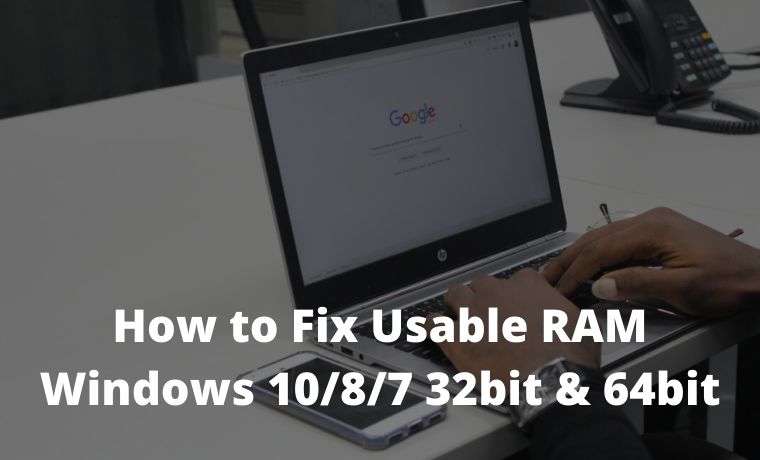 How to Fix Usable RAM Windows 1087 32bit & 64bit