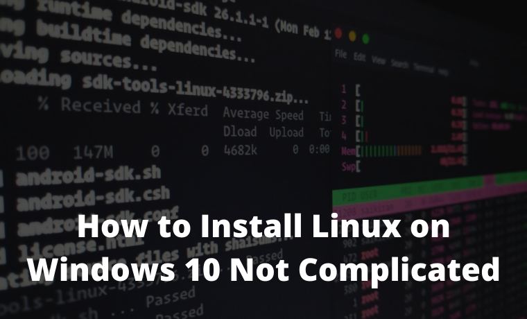 install linux on windows 10