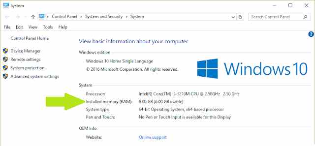 How to Overcome Usable RAM in Windows 7810