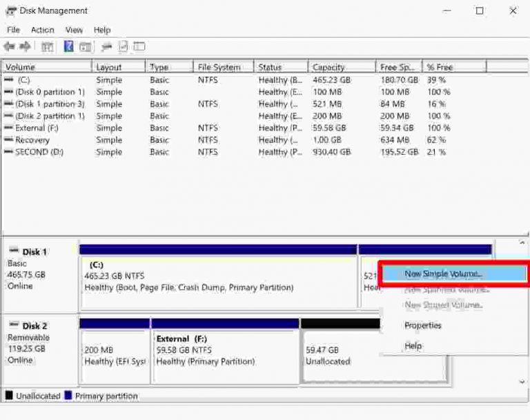 format external hard drive windows 10 to ntfs