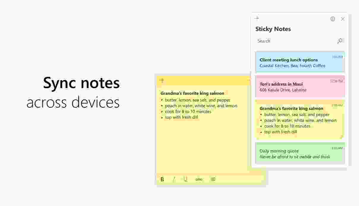 Microsoft Sticky Notes Best Notes App for Windows 10