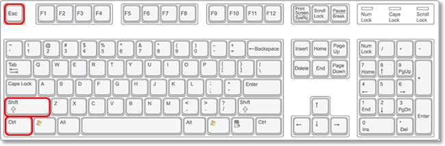 Press Ctrl + Shift + Esc