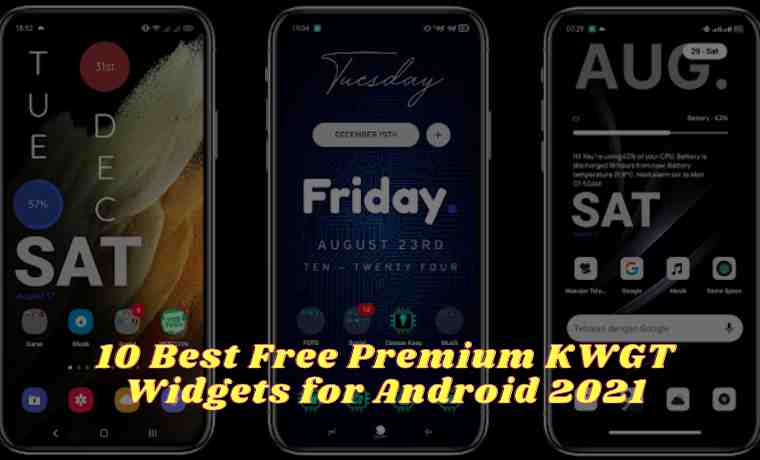 10 Best Free Premium KWGT Widgets for Android 2021