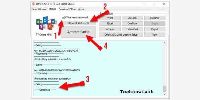 ms office 2019 activation with cmd