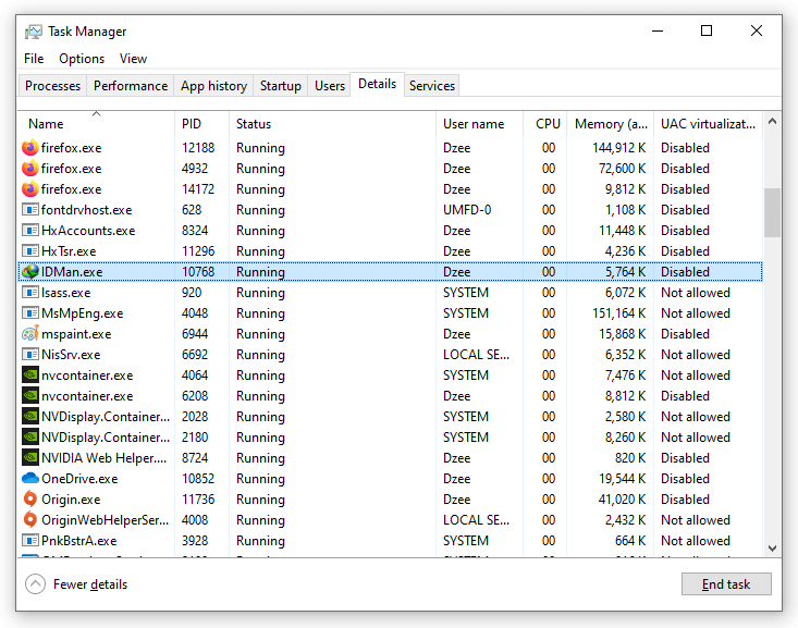 task manager will not open windows 10