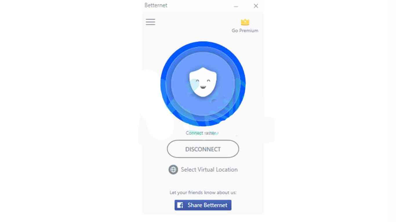 How to get rid of the positive internet using the Betternet VPN application 