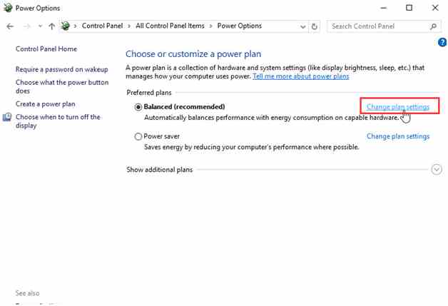 Change the USB Selective Suspend Settings