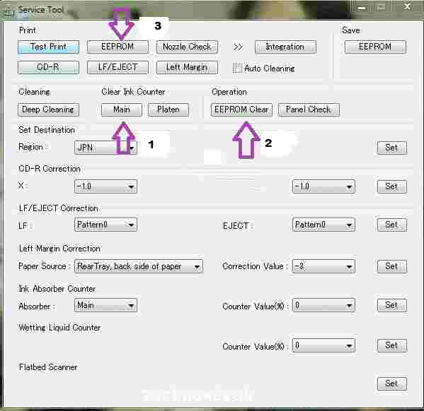 Download Resetter Canon Mp250