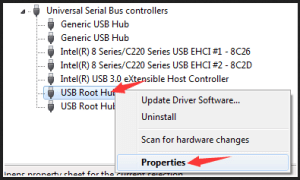 Repair the USB Root Hub