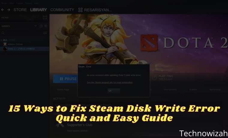 15 Ways to Fix Steam Disk Write Error Quick and Easy Guide