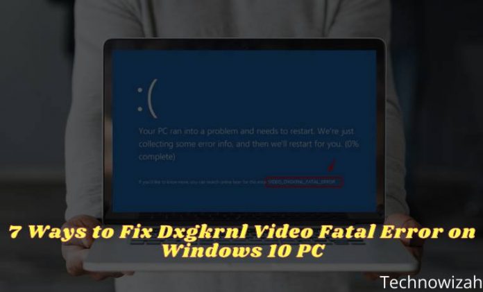 Video dxgkrnl fatal error windows 10 как исправить