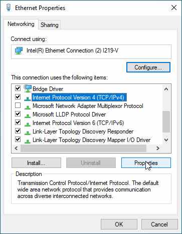 Configure Adapter Settings