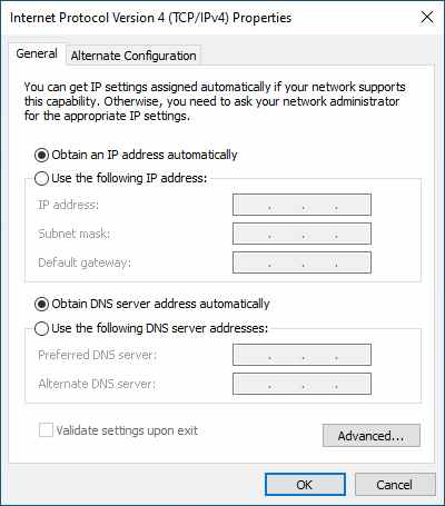 Configure Adapter Settings