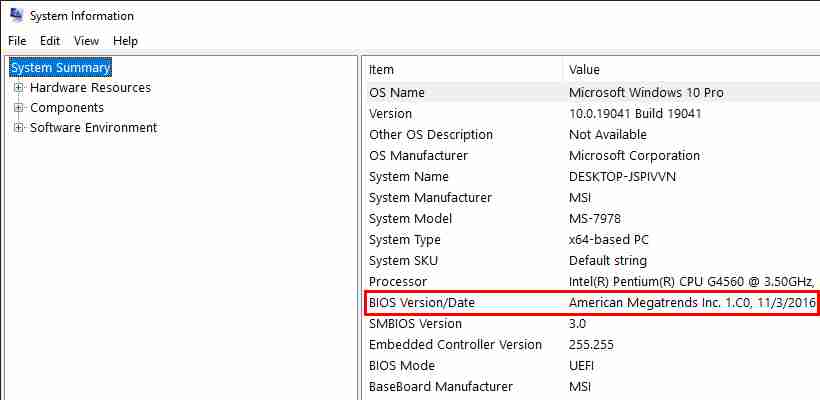 How to Check And Update BIOS