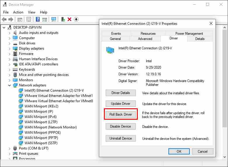 How to Rollback Driver In Windows 10