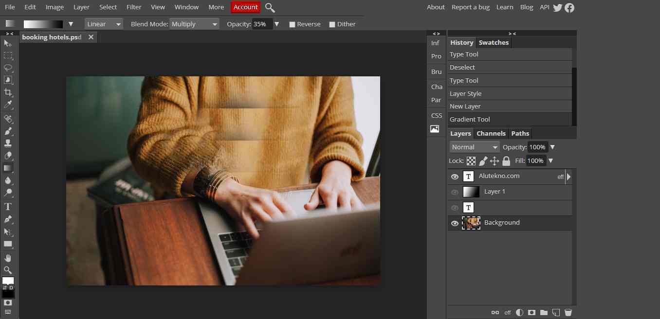 Editor Foto Online Photopea 1