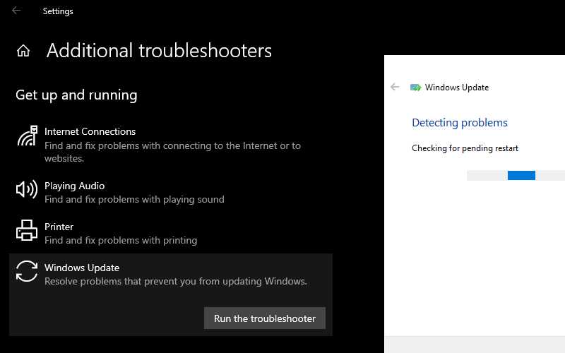 Run Windows Troubleshooter