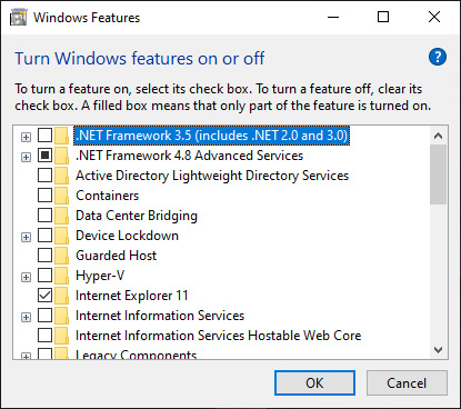 Try Reinstalling Microsoft .NET Framework 3.5