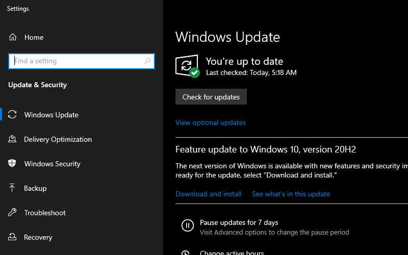 Update Windows System To The Latest