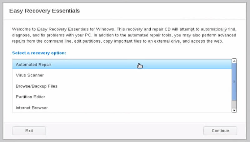 Use Easy Recovery Essentials