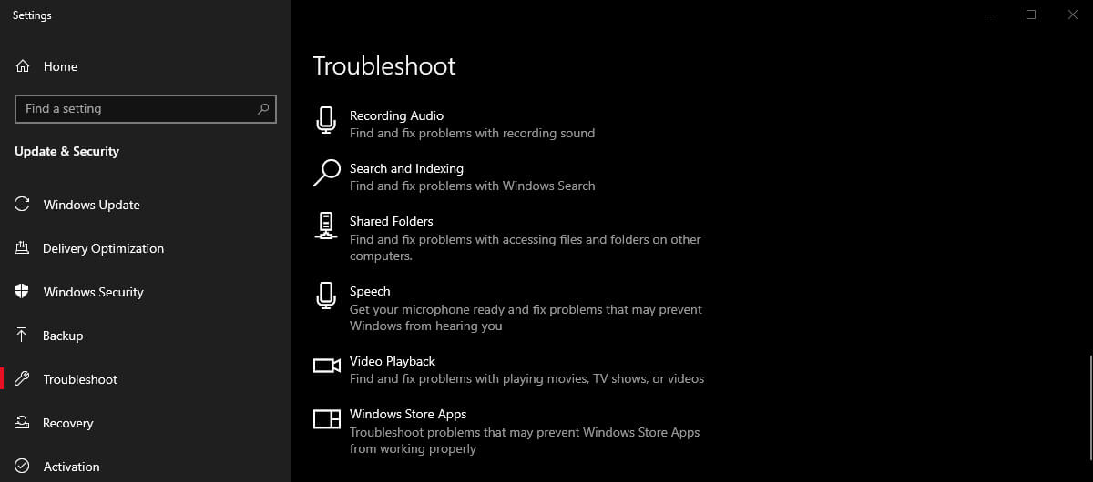 Use Windows Store Apps Troubleshooter