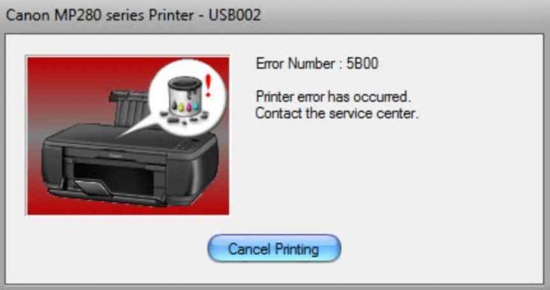 canon mp490 printer not responding