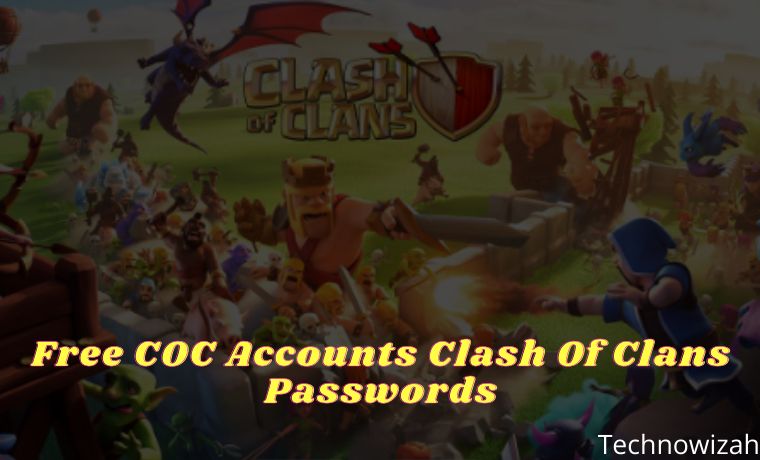 Free COC Accounts Clash Of Clans Passwords