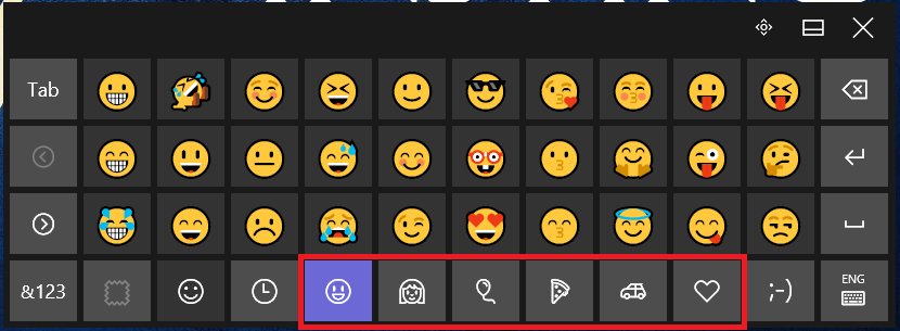 How to Bring Up Emojis in Windows 8.1 and 10